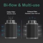 6*10Inch Hydroponic Air Carbon Filter Australian Charcoal Odor Scrubber Reversible Flange Included - Image 3
